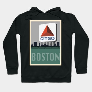 Boston Travel Poster 4 Hoodie